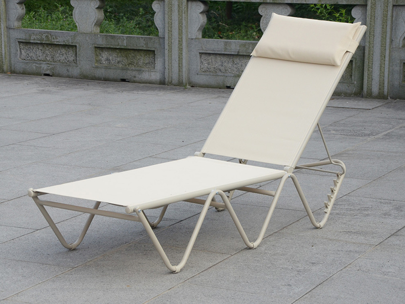 Oceľový rámec, vonkajší denný lôžko, relax salóniky YQ-TB-414A