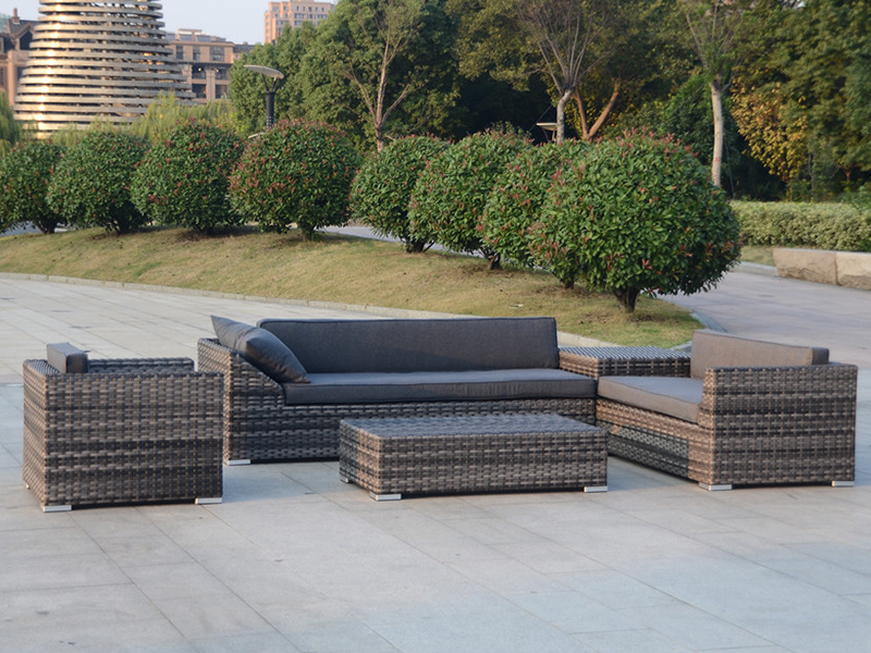 Rattan Garden Lounge Show Set Secutor, Patio Wicker Furniture 5ks, YQR-479